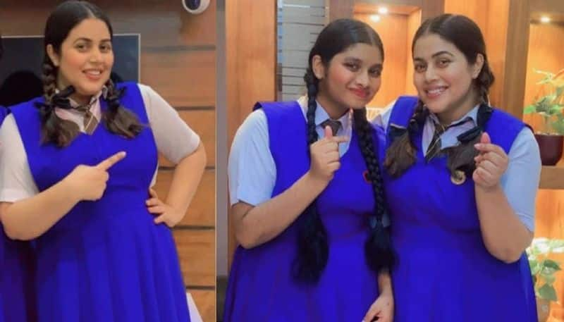 Poorna Latest look in her school dress NSK