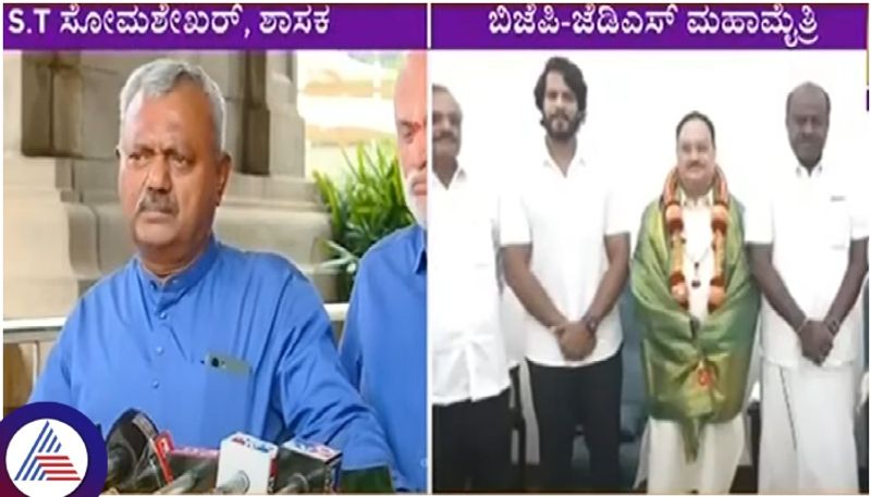 Karnataka JDS BJP alliance MLA ST Somashekhar upset First wicket fall fix sat