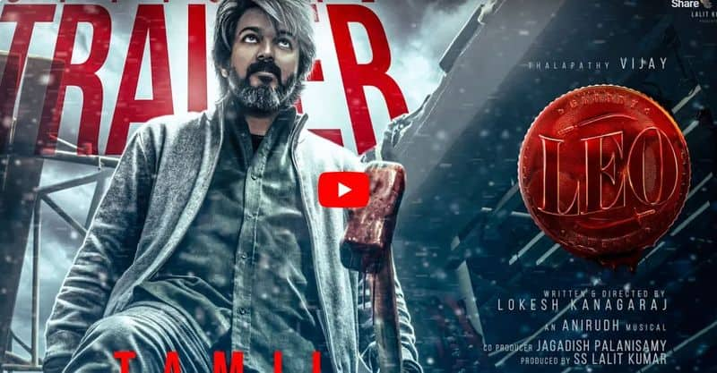 Vijay starring leo movie trailer released 