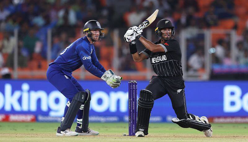 New Zealand all rounder Rachin Ravindra Who has Bengaluru Roots Shines in ODI World Cup inaugural match vs England san