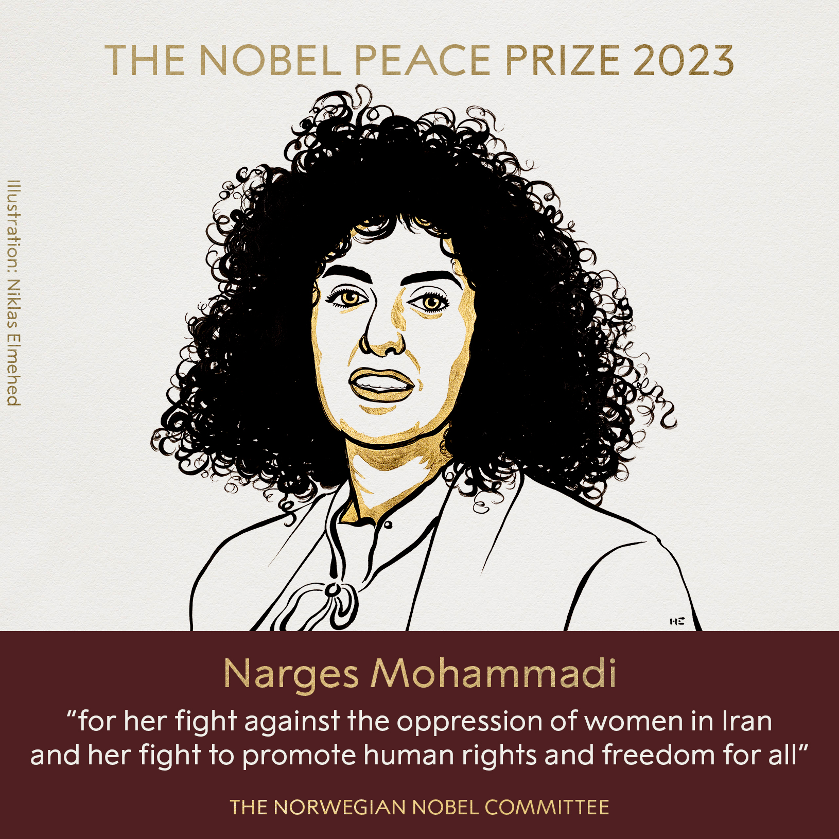 Iranian activist Narges Mohammadi Chosen for 2023 Nobel Peace Prize