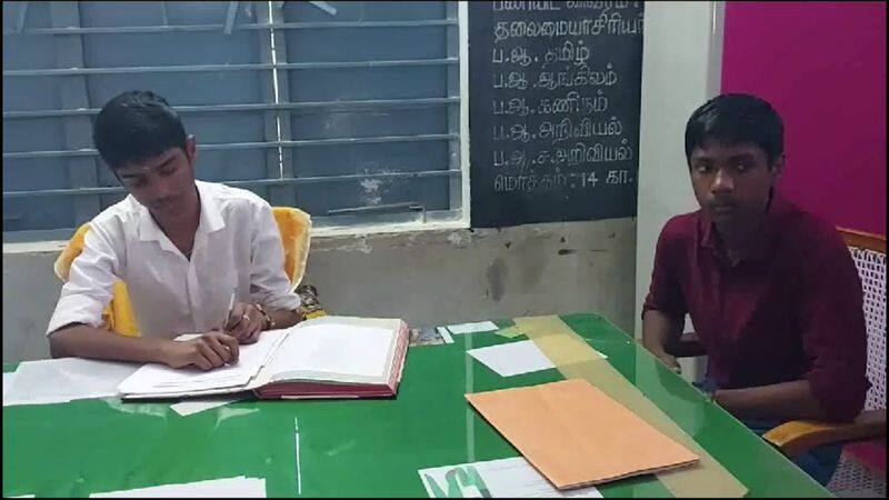 a student appointed as one day head master of government school who gets a first mark of quarterly exam in pollachi vel