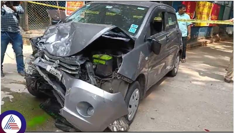 Bengaluru Maharani College campus Car hits students Critically injured admitted to hospital sat