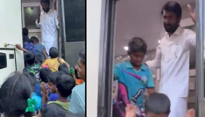 actor soori permission to children to watch his caravan nrn  