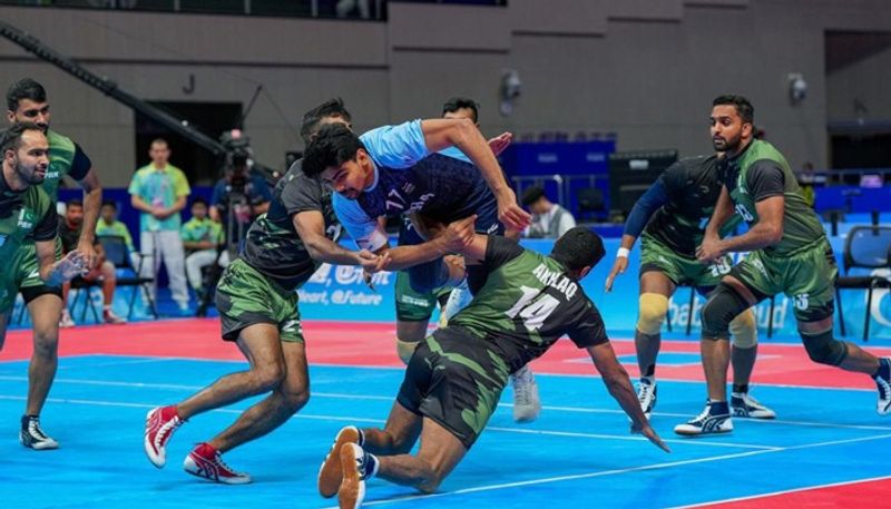 Kabaddi Asian Games 2023: The India vs Iran kabaddi final temporarily suspended after Pawan Sehrawat's raid osf