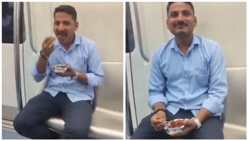 Fined for eating Gobi Manchurian inside the metro bkg