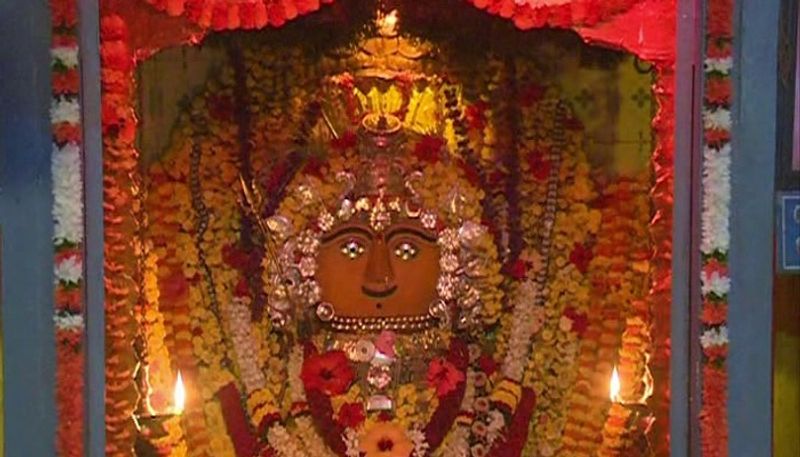 Gowri Devi idol Installed in Chikkamagaluru During Ganesha Festival grg