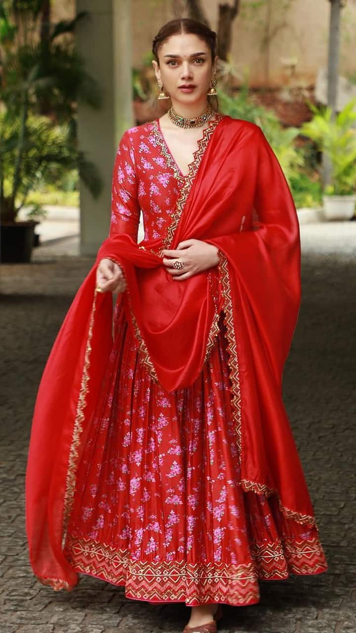 birthday special aditi rao hydari stylish outfits for karwa chauth 2023 