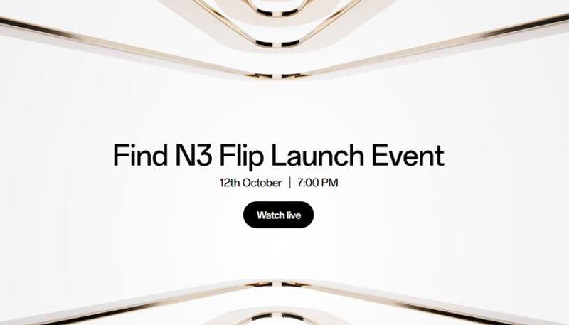 Oppo Find N3 Flip to launch in India on October 12 Check out expected specs price colours gcw