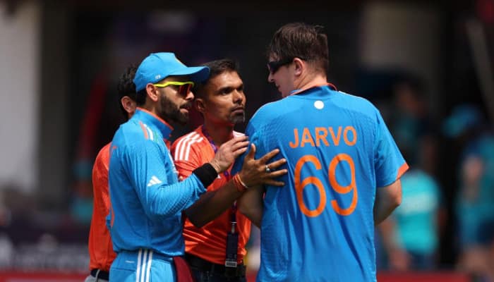 ICC World cup 2023 pitch invader jarvo entered again during India vs Australia ODI ckm