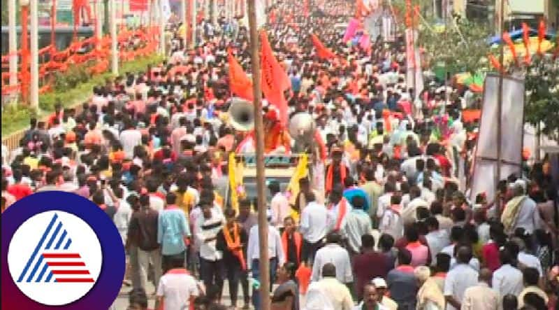 Chitradurga Hindu Mahaganapati Shobhayatra procession today rav