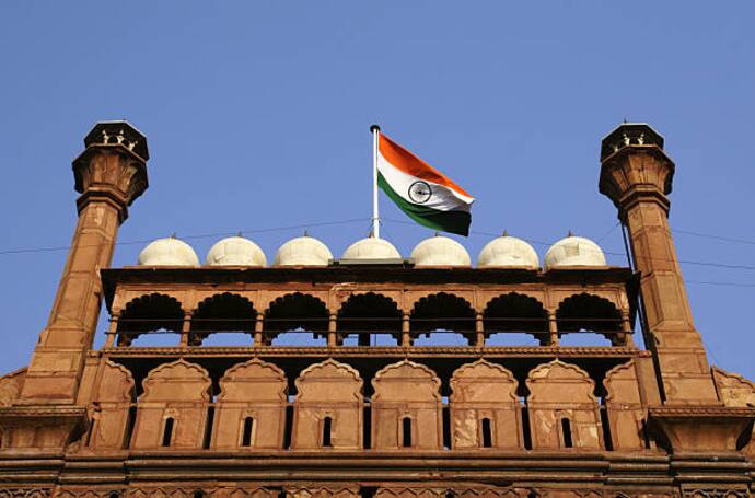 indian flag, red fort