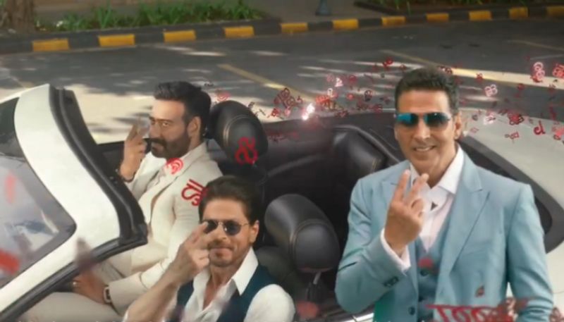 Akshay Kumar reunites with Shah Rukh Khan, Ajay Devgn for new ad, watch video RKK