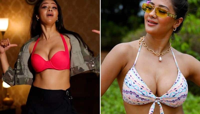 Namratamalla SUPER-SEXY, BOLD photos: Bhojpuri actress shows-off her cleavage in printed bikini ATG