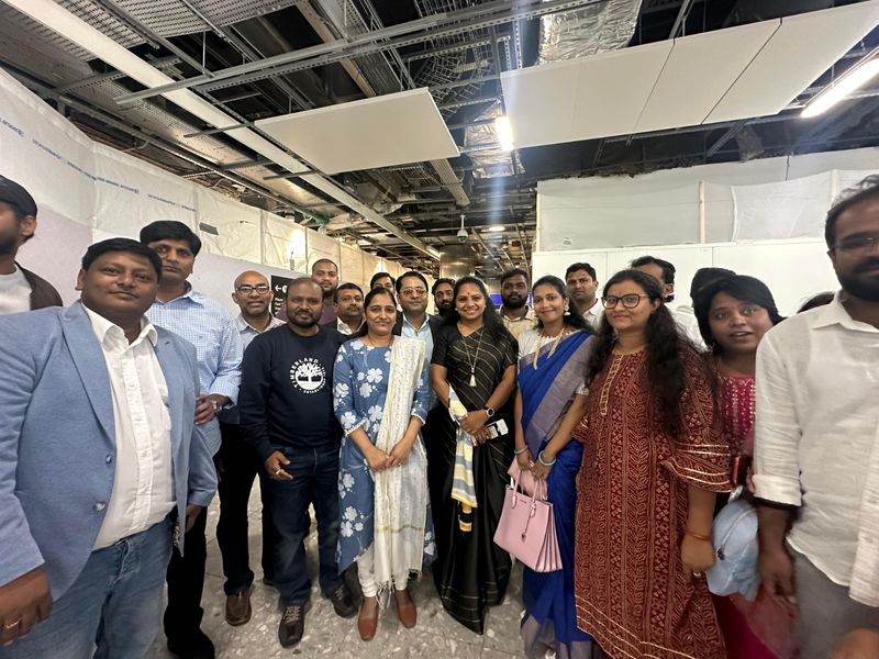 A three-day visit to London has ended. MLC Kavitha leaves for Hyderabad RMA