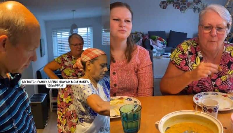 Dutch family enjoying Idiyappam viral video rlp