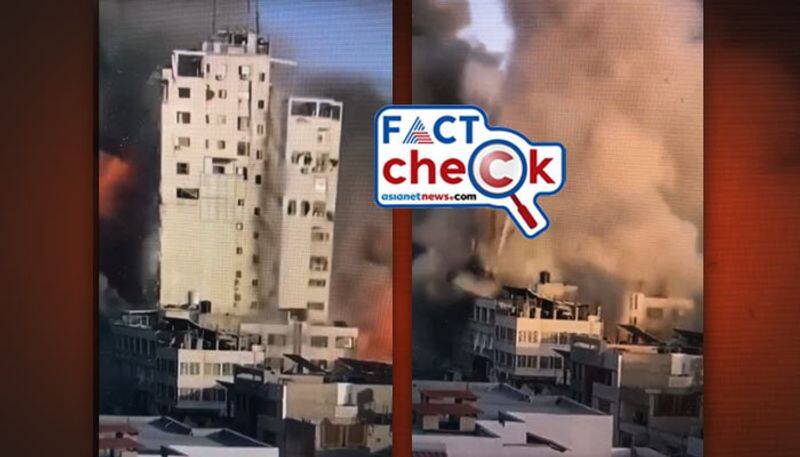 Fact Check: Viral video of tower collapse in Gaza is NOT from Israel- Hamas war rkn