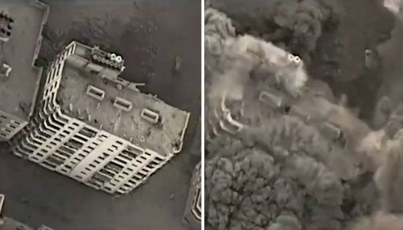 Israel biggest air strike since Operation Iron Swords began targets 200 Hamas hideouts; WATCH drone footages snt