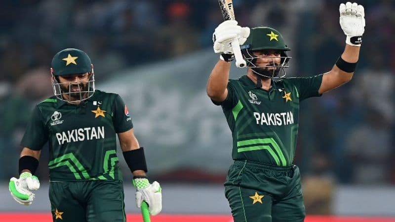 ICC World Cup 2023 Mohammad Rizwan Abdullah Shafique tons help Pakistan pull off record chase against Sri Lanka kvn