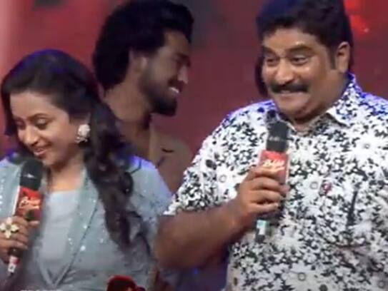 rajeev kanakala crazy reaction on son roshan liplock scene suma shame feel arj