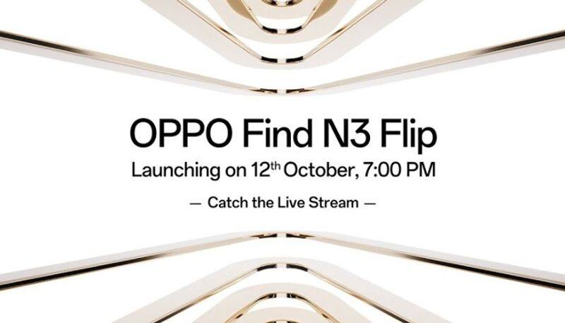 Oppo Find N3 Flip to launch on October 12 When where to watch event LIVE What you can expect gcw