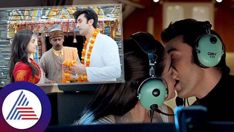 Ranbir Kapoor Rashmika Mandanna are lost in a kiss mid air for Animal suc