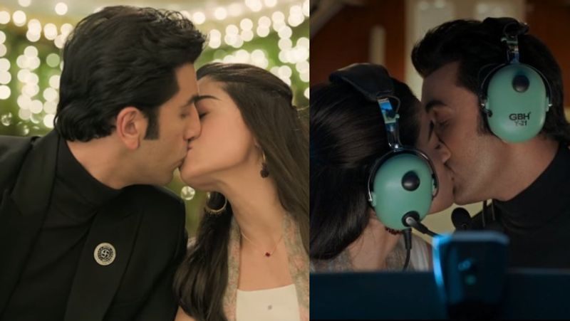 Rashmika Mandanna unlimited liplock scenes with Ranbir kapoor in Animal movie song gan