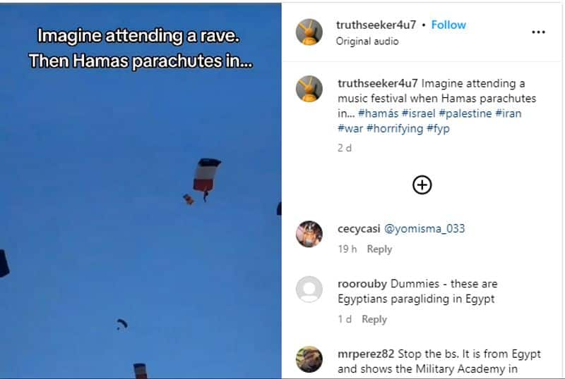 Fact Check: Viral video of Hamas fighters parachuting in Israel is  FAKE rkn