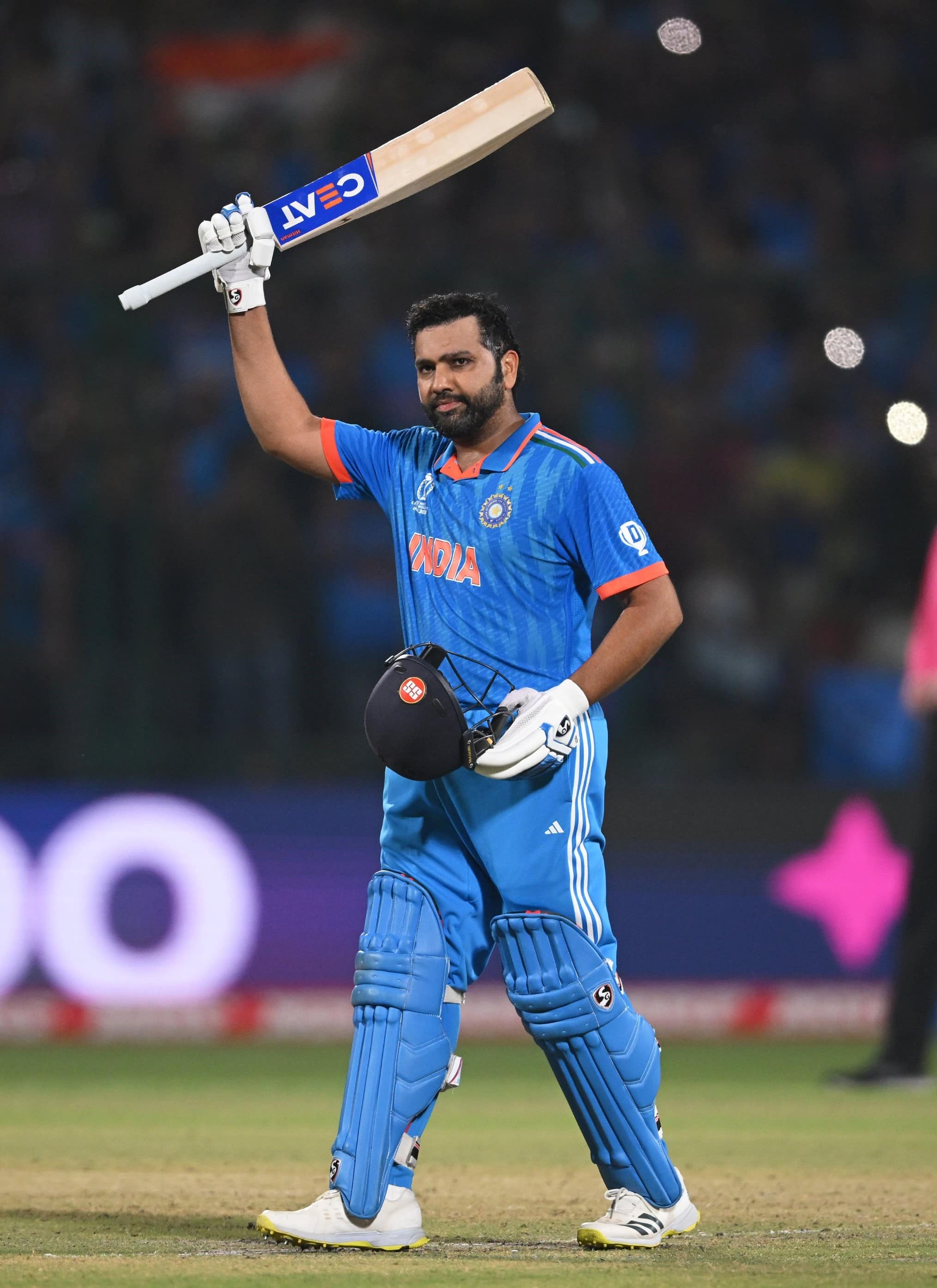 ICC Cricket World Cup 2023 :  Team India captain Rohit Sharma  breaks Sachin world cup centuries record AKP 