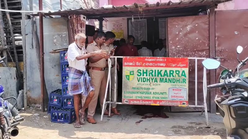 tasmac employee killed by suspecious persons near satthur bus stand in virudhunagar district vel