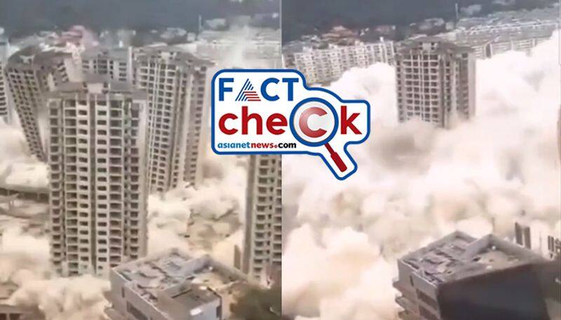 collapsing of many buildings video viral in twitter as Israel attack on Gaza jje