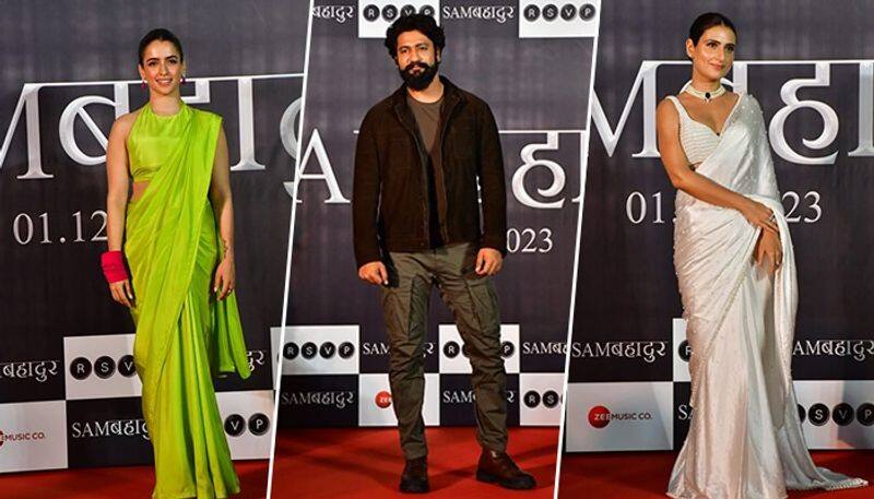 Sam Bahadur teaser Launch: Vicky Kaushal, Fatima Sana Shaikh, Sanya Malhotra and others grace event SHG 