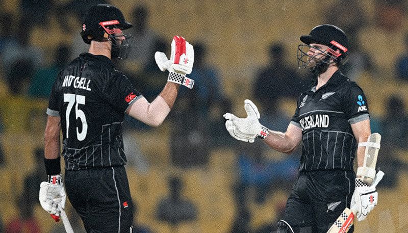 ODi World cup 2023 Daryl Mitchell Kane Williamson fifties guide New Zealand to a comfortable win vs Bangladesh san