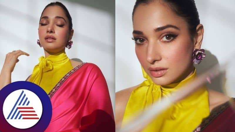 actress tamannaah bhatia sabyasachi saree look goes viral gvd