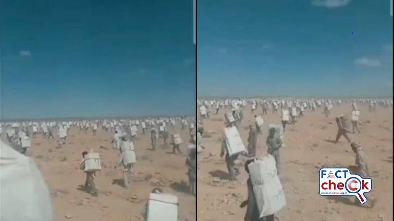 Egyptians crossing the Gaza border to deliver water and food stuffs to Palestine video goes viral but is old jje