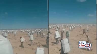 Egyptians crossing the Gaza border to deliver water and food stuffs to Palestine video goes viral but is old jje Egyptians crossing the Gaza border to deliver water and food stuffs to Palestine video goes viral but is old jje