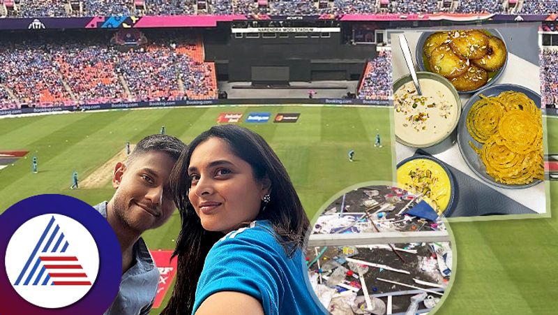 Ramya has caused the outrage of netizens by talking about the garbage in stadium suc