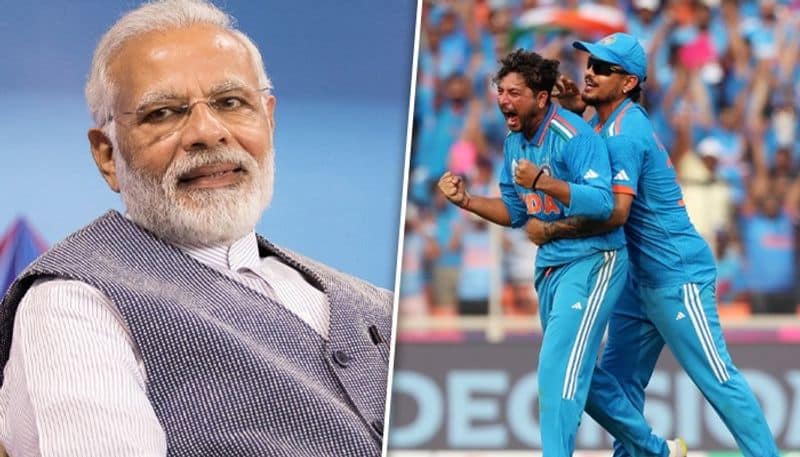 Cricket PM Modi congratulates India after win over Pakistan in ODI World Cup 2023 (WATCH) osf