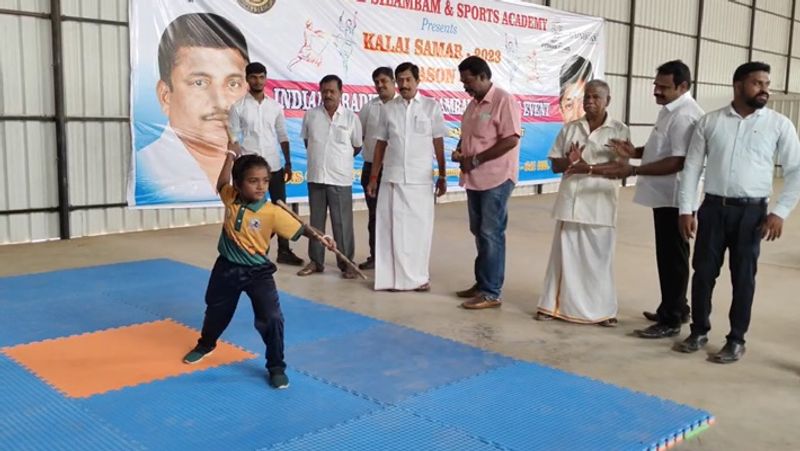 Coimbatore national level silambam competition children to elderly people participated and showed their talent smp