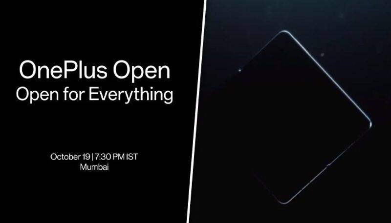 OnePlus Open to launch on October 19 Check out camera screen specs price sale details leaked gcw