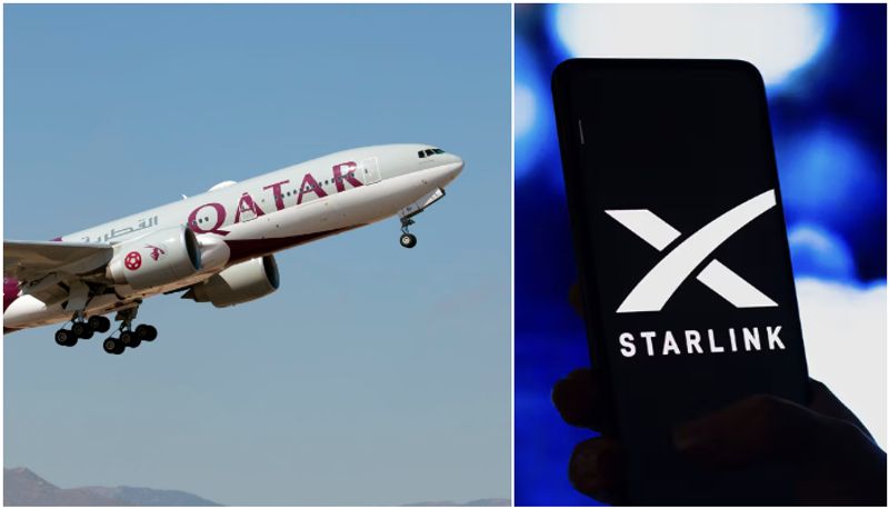 Qatar Airways Starlink collaborate for free high speed internet on flights joy