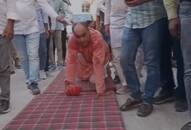 rajasthan election 2023 After becoming bjp candidate from Fatehpur seat sikar businessman shravan kumar choudhary paid obeisance in sarnath temple zrua