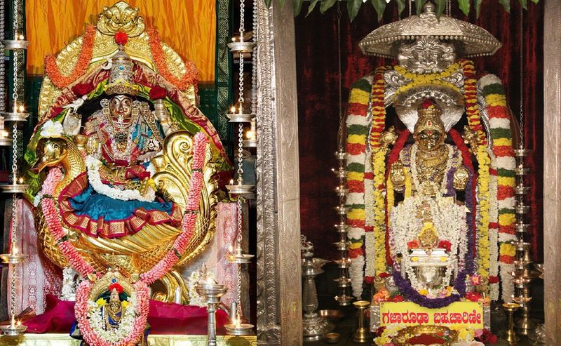 Navratri celebrations in Sringeri and Horanadu At Chikkamagaluru gvd