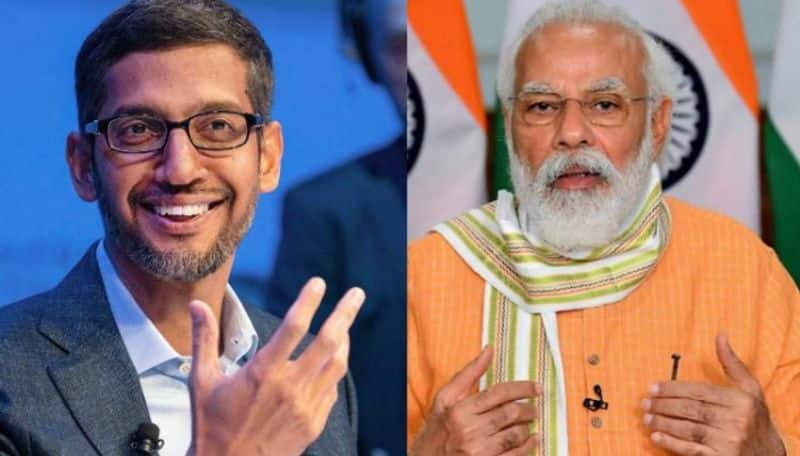 Prime Minister Narendra Modi Virtually met Google CEO Sundar Pichai and discussed many initiatives ans