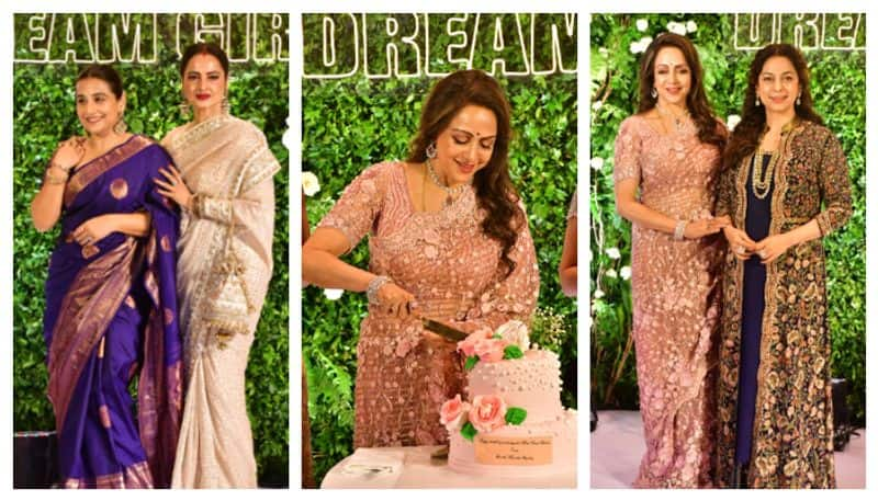 Hema Malini 75th Birthday Party Madhuri Dixit Rani Rekha Vidya Balan and more Bollywood divas spotted RBA