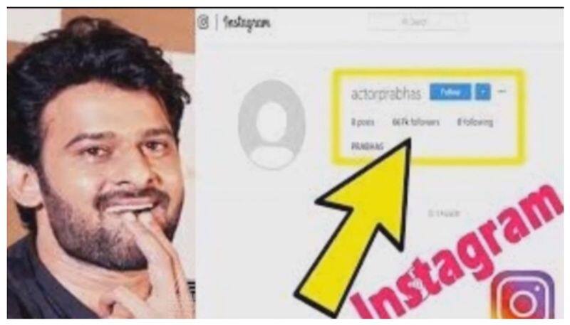 Prabhas Instagram account disappeared nbn