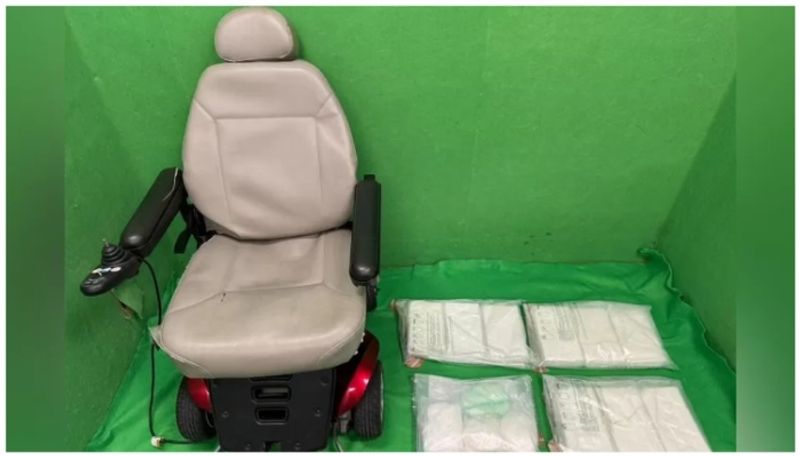 11 kg of cocaine worth 12 crores was found in the wheelchair of a 51-year-old man bkg