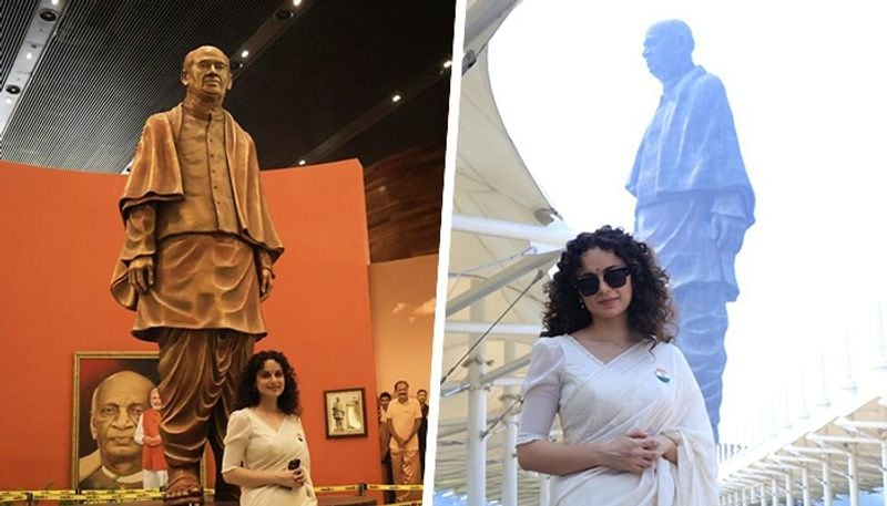 Tejas Kangana Ranaut visits Statue Of Unity; pays tribute to Sardar Vallabhbhai Patel [PHOTOS]  SHG