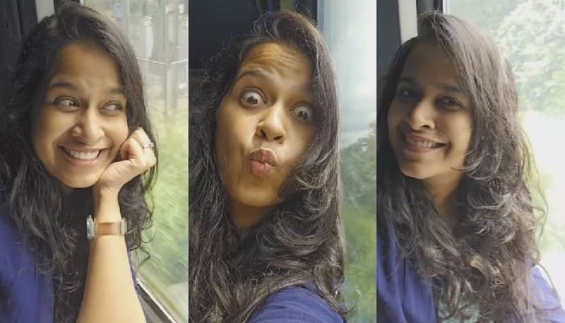 sadhika venugopal smile reel video viral on instagram vvk