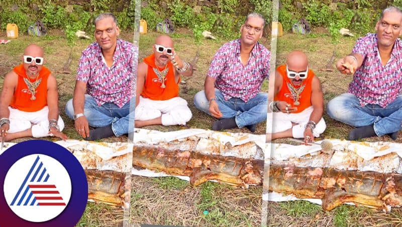 Man Cooked And Ate A Fifty Kg And Seven Feet Fish Video Went Viral On Social Media Watch roo